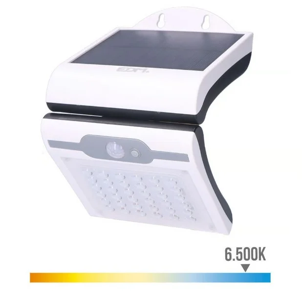 APLIQUE SOLAR 2W 220Lm 6.500K CON SENSOR COLOR BLANCO