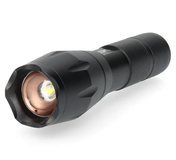 LINTERNA DE ALUMINIO CON ZOOM. 1 LED 3 x AAA (PILAS INCLUIDAS)