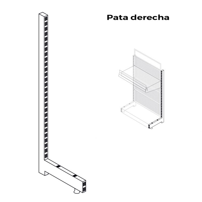 PATA DERECHA PARA EXPOSITOR 00036