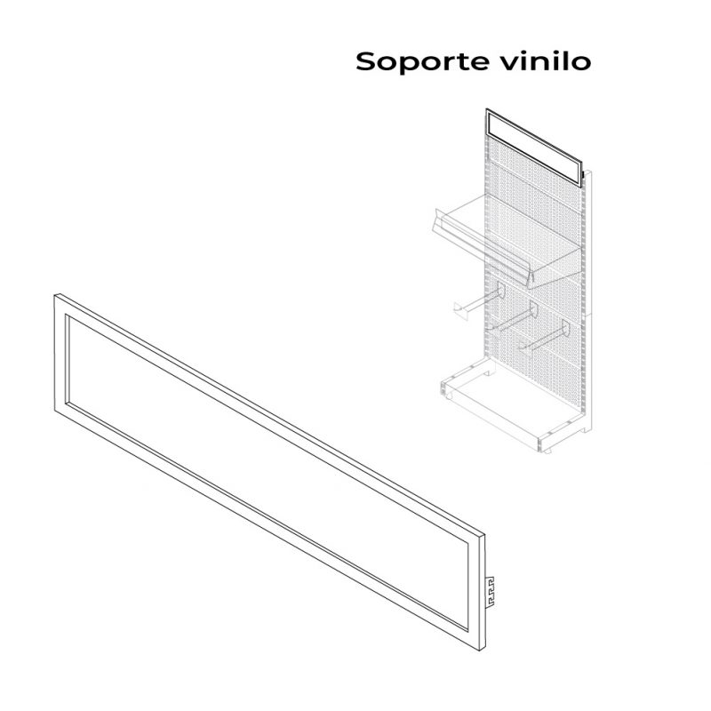 SOPORTE PARA VINILOS BLANCO MODELO 00030