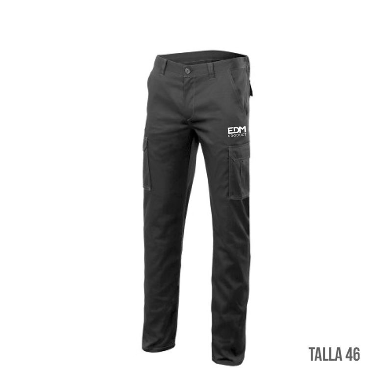PANTALON LARGO NEGRO TALLA-XL SERIGRAFIADO