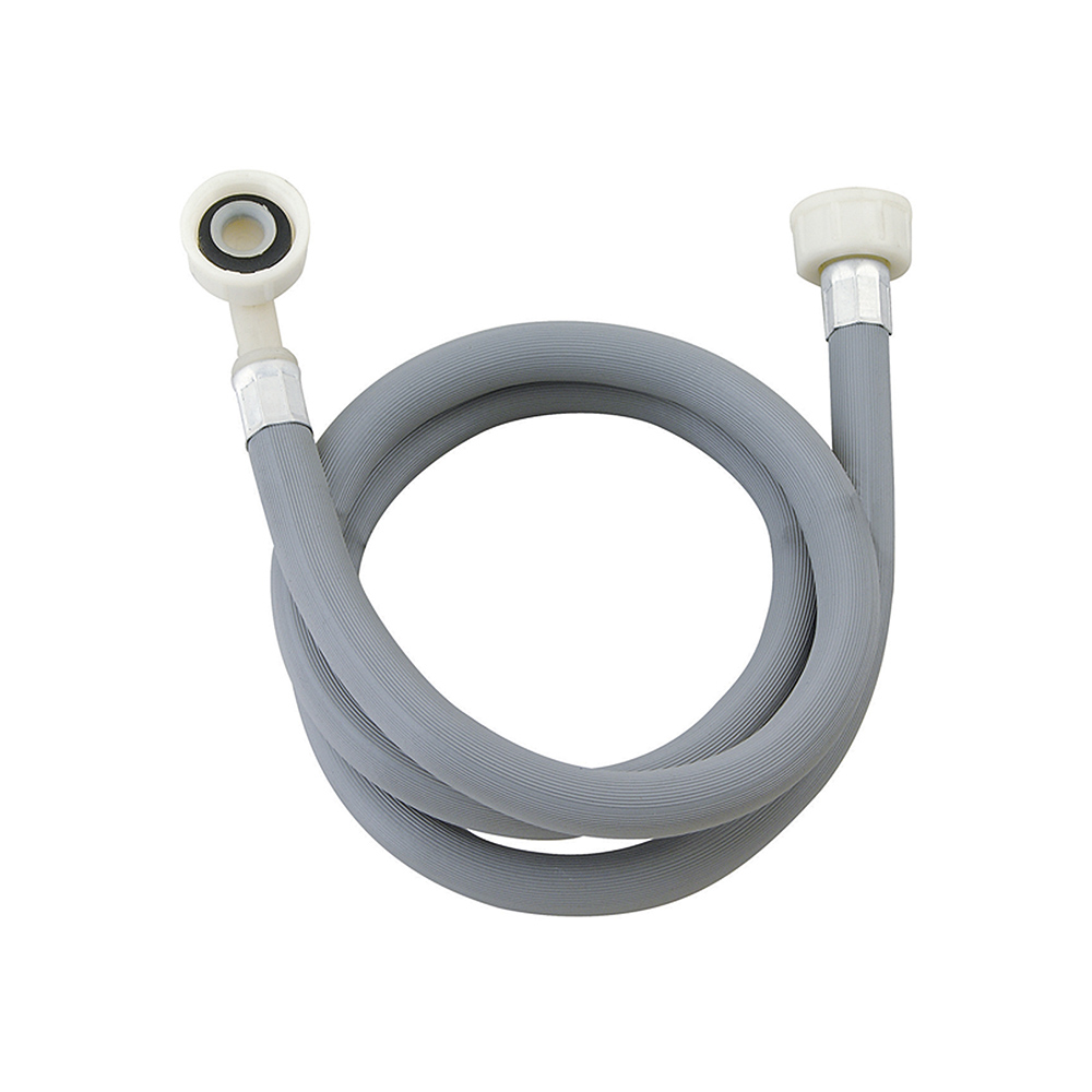 MANGUERA DE ENTRADA DE AGUA DE LAVADORA 1,5 m TUERCAS DE PLASTICO 3/4"-3/4"