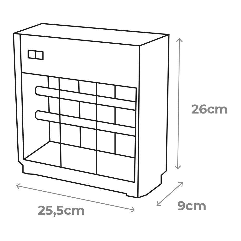 MATA INSECTOS PROFESIONAL ELÉCTRICO 2x6W 30m² 26x25,5x9cm COLOR CROMO/NEGRO EDM - Imagen 2