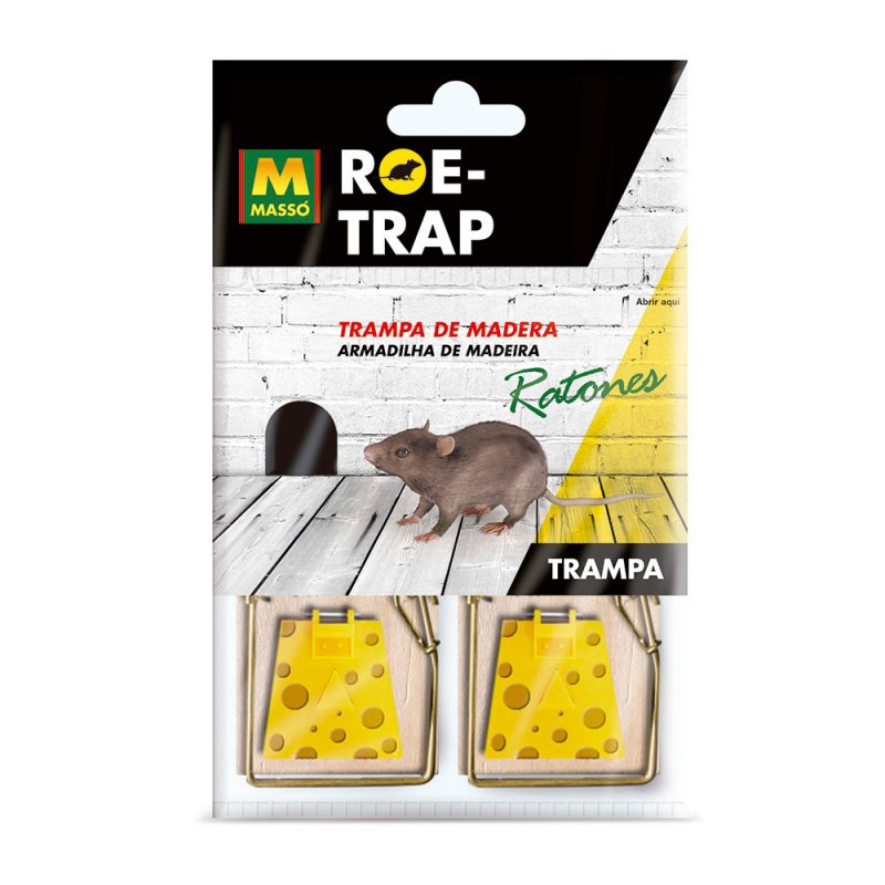 TRAMPA PARA CEBO ROE-TRAP MADERA PARA RATONES