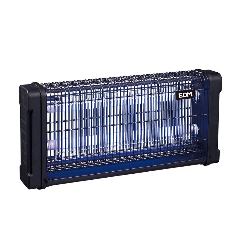 MATA INSECTOS PROFESIONAL ELÉCTRICO 2x15W 100m² 54,2x10x26,5cm 340° COLOR NEGRO EDM