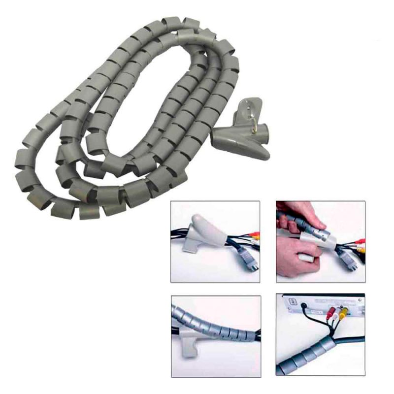 ORGANIZADOR DE CABLES "COMECABLES"  2m  Ø25 mm