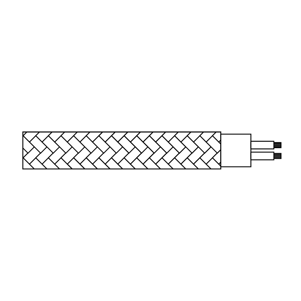 CARRETE CABLE CORDÓN TUBULAR H03VV-F 2 x 0,75 mm² ORO OSCURO, 25 m - Imagen 2