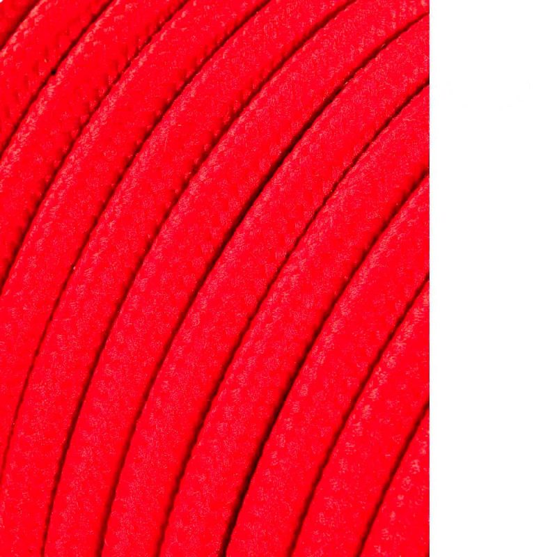 CARRETE CABLE CORDÓN TUBULAR H03VV-F 2 x 0,75 mm² ROJO, 25 m
