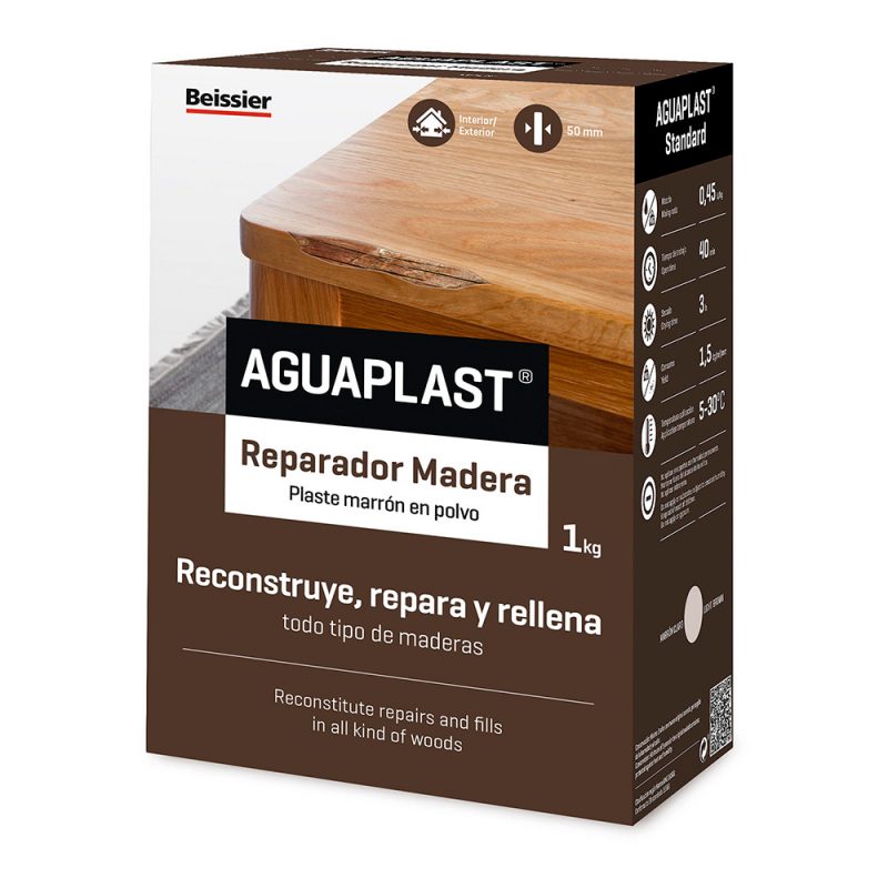 PLASTE EN POLVO REPARADOR MADERA 1 kg
