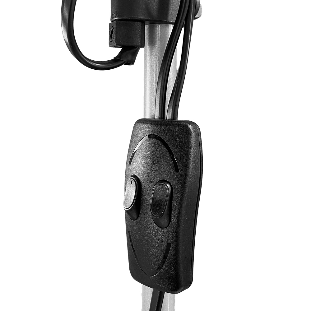 LÁMPARA DE PIE MODELO BOSTON COLOR PLATEADA E27 60 W Y LECTOR E14 40 W - Imagen 2