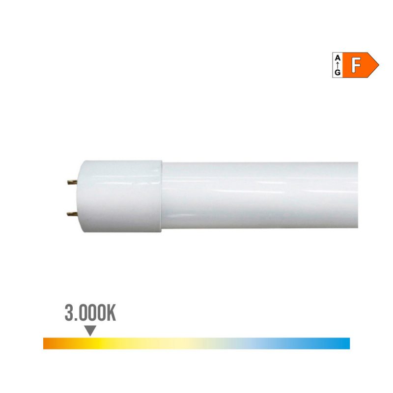 TUBO LED T8 18 W 1900 lm 3000 K LUZ CALIDA (EQ.36W) Ø2,6 x 120 cm