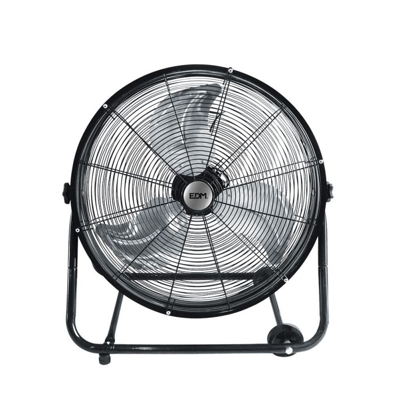 VENTILADOR INDUSTRIAL DE SUELO, CON RUEDAS, NEGRO 180 W; 59,8 dB; ASPAS Ø60 x 70 cm