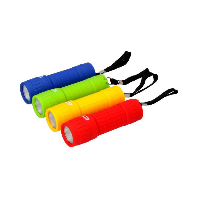 MINI LINTERNA DE PLÁSTICO LED COB 60Lm 3xAAA (PILAS INCLUIDAS) COLORES SURTIDOS