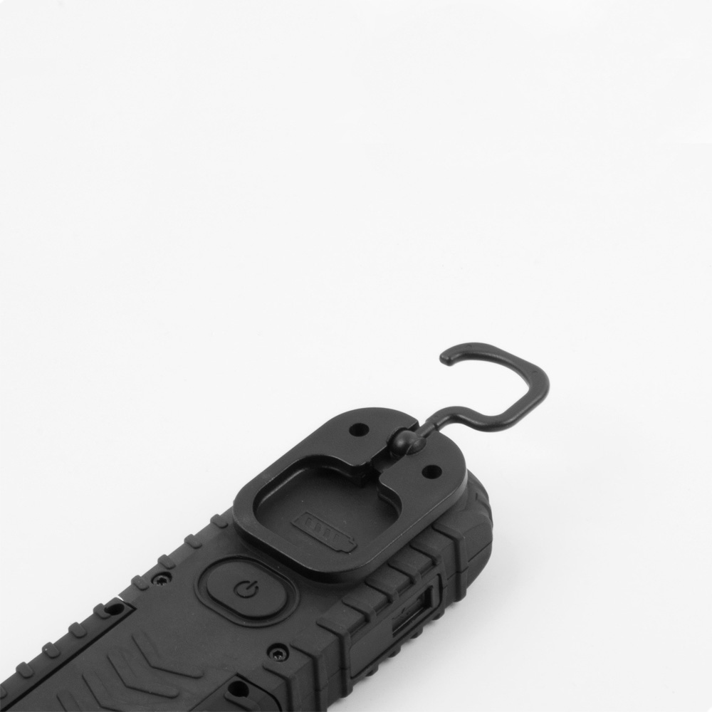 LINTERNA DE TRABAJO LED RECARGABLE CON USB. CON GANCHO + IMAN + SOPORTE. COB 5W 300 Lm / 3W 90 Lm - Imagen 3