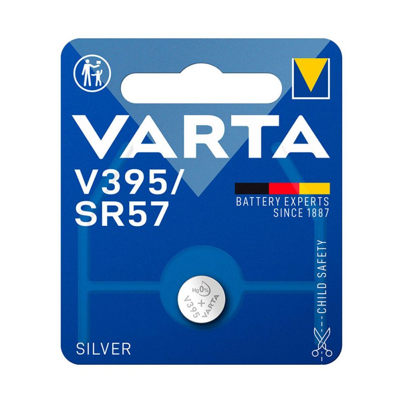 MICRO PILA DE BOTON SILVER SR57 - V395 1,55V (BLISTER 1 unid.) Ø9,5x2,73mm