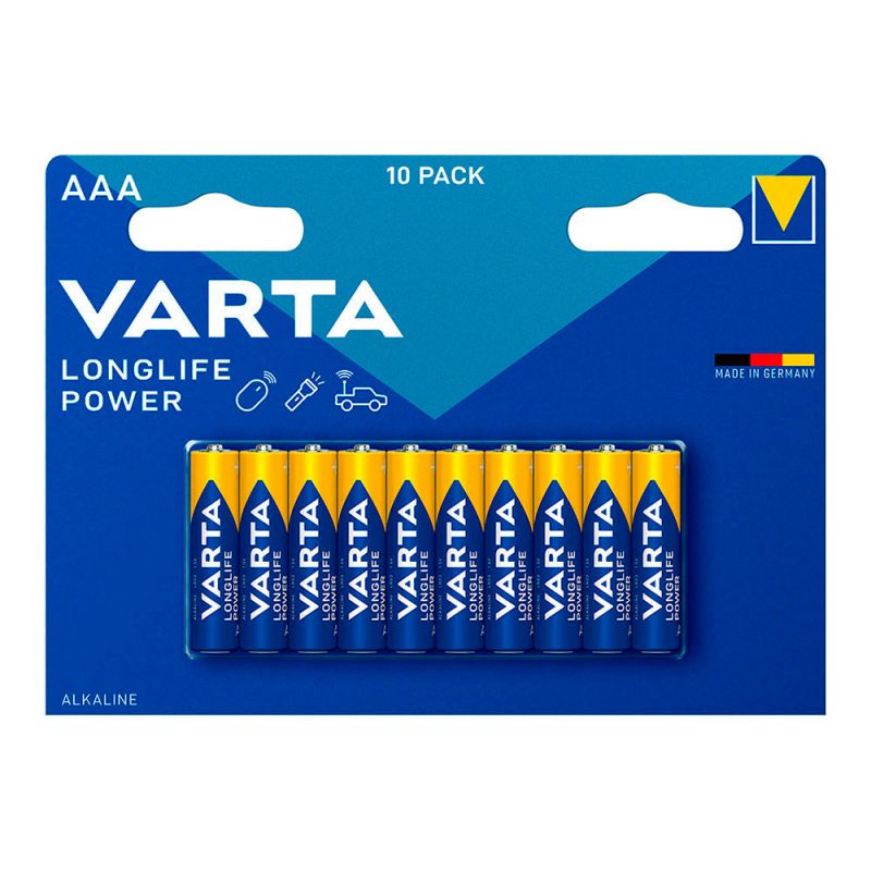 PILA ALKALINA LONGLIFE POWER AAA - LR03 (BLISTER 10 uds) Ø10,5x44,5mm