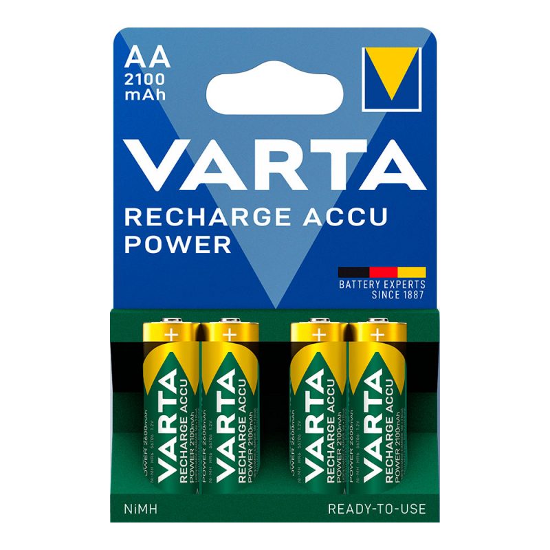 PILA RECARGABLE ACCU POWER AA - HR6 2100 mA (BLISTER 4 uds) Ø14,5 x 50,5 mm