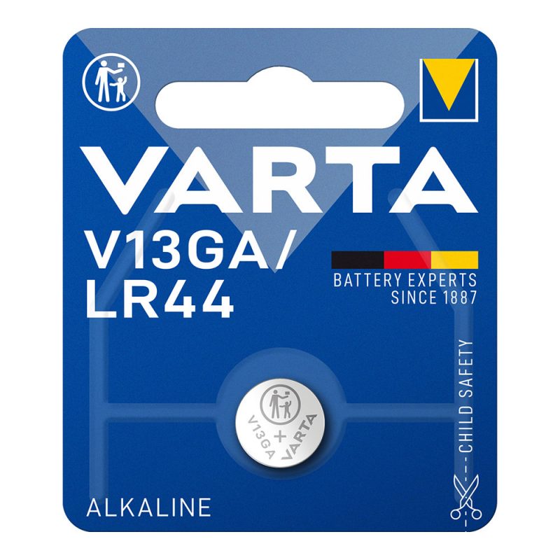 MICRO PILA DE BOTON ALKALINE LR44 - V13GA 1,5V (BLISTER 1 unid.) Ø11,6x5,4mm