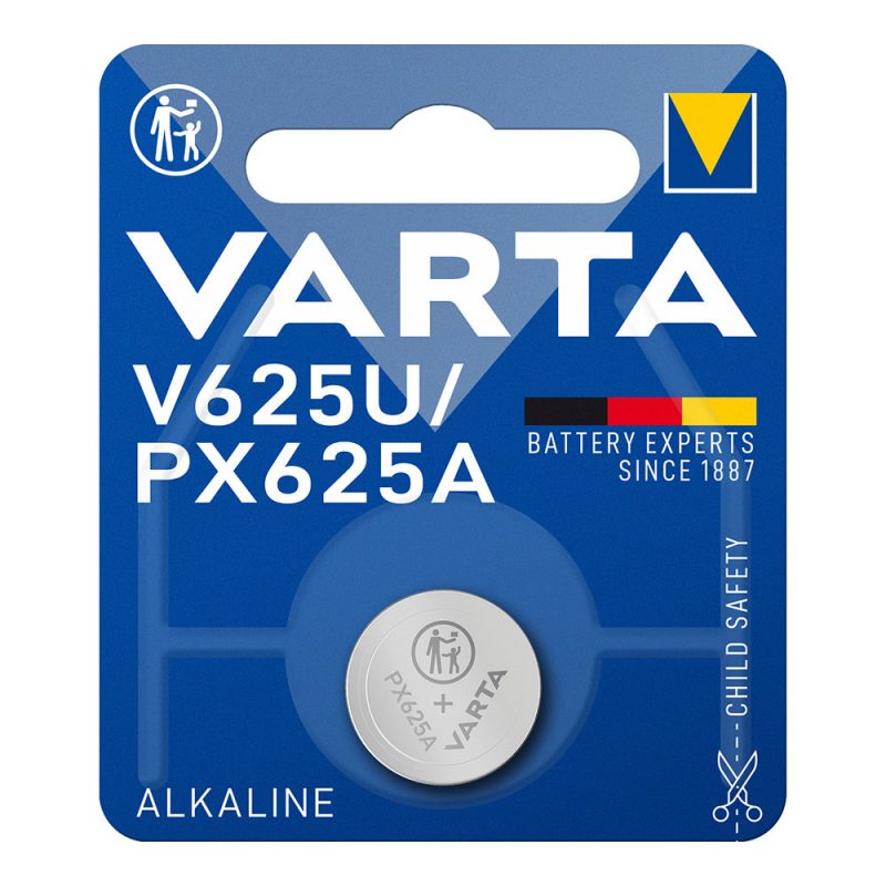 MICRO PILA DE BOTON ALKALINE V625U (PX625U/LR9) 1,5V (BLISTER 1 unid.) Ø16,0x6,2mm