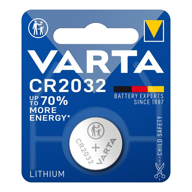MICRO PILA DE BOTON LITHIUM CR2032 3V (BLISTER 1 unid.) Ø20,0x3,2mm