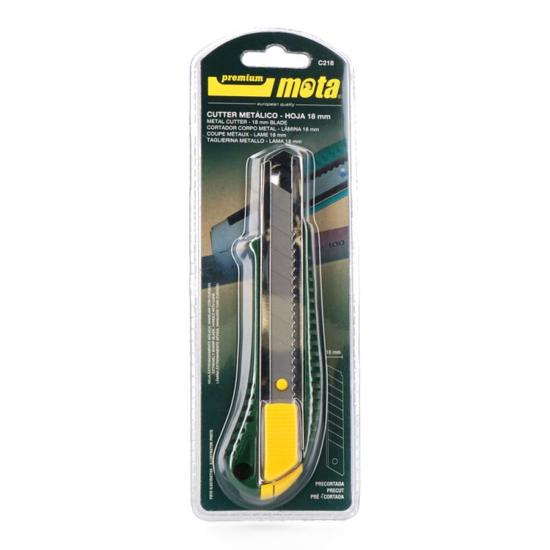 CÚTER DE METAL HOJA DE 18mm  C218 MOTA
