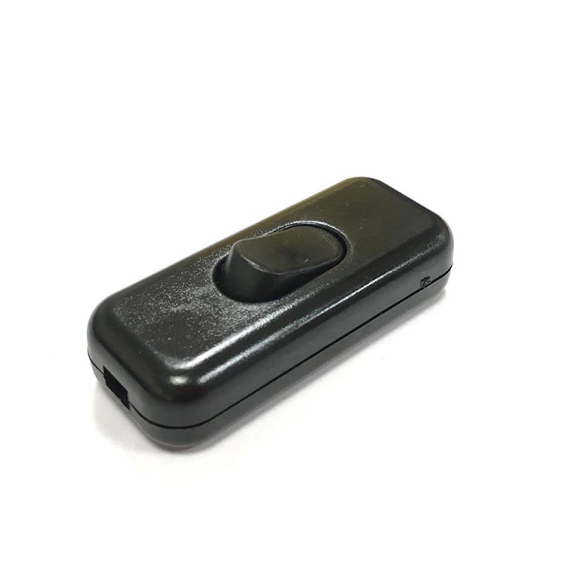 INTERRUPTOR DE PASO, 4A 250V~, NEGRO (RETRACTILADO)