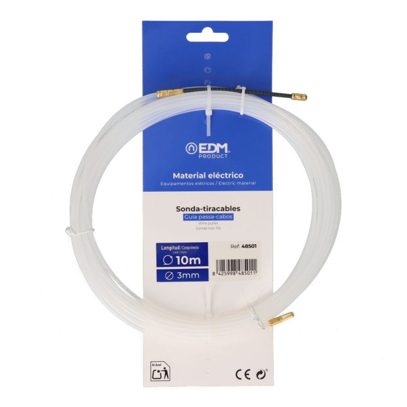 SONDA PASACABLES GUIA, NYLON, 10 m x 3 mm