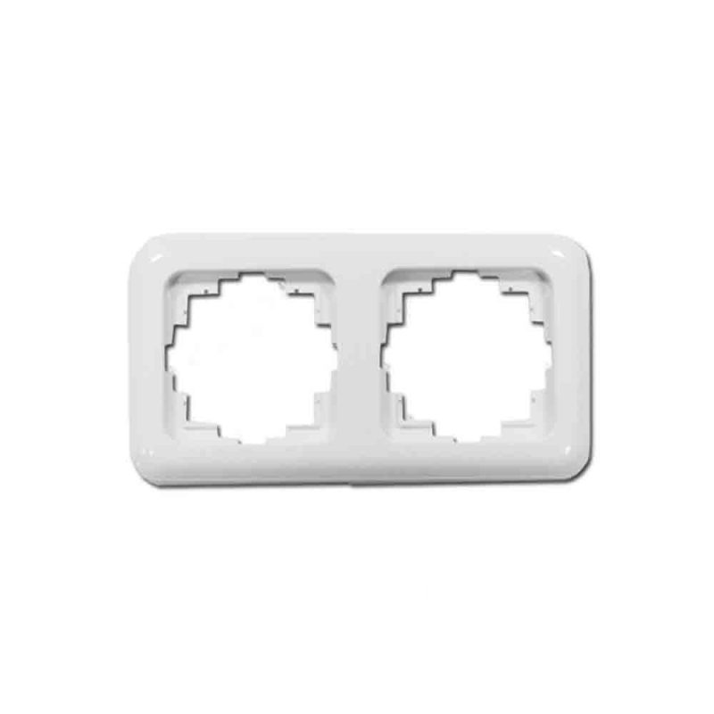 MARCO 2 ELEMENTOS EMPOTRAR "SERIE TERM" BLANCO 80x150mm (BOLSA BLISTER)