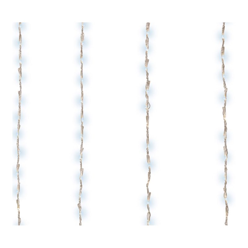 CORTINA DE LEDS PARA BALCON EXTERIOR BLANCO FRIO 2x1m 220 LEDS