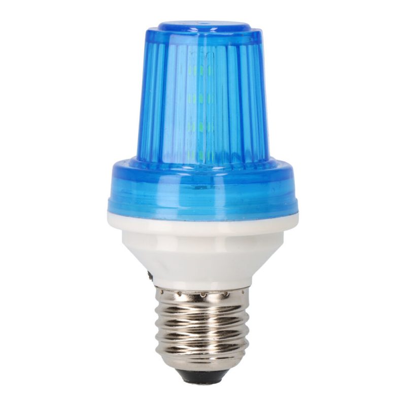 BOMBILLA FLASH LED E27 1 W COLOR AZUL