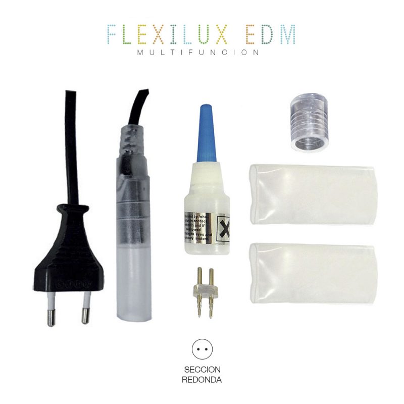KIT ALIMENTADOR-CONECTOR TUBO FLEXILUX  Y FLEXILED MAX 1380 W