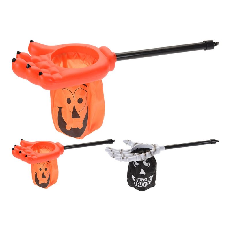 GARRA CON BOLSA RECOGE CARAMELOS HALLOWEEN  COLORES/MODELOS SURTIDOS