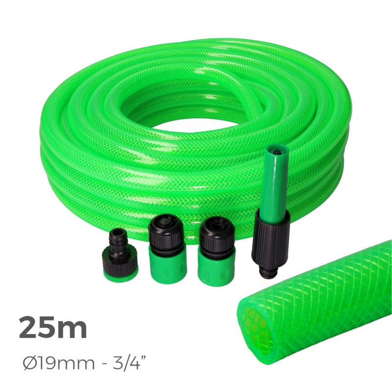 KIT MANGUERA DE JARDIN ESTANDAR 25 m (3/4" 19 mm)
