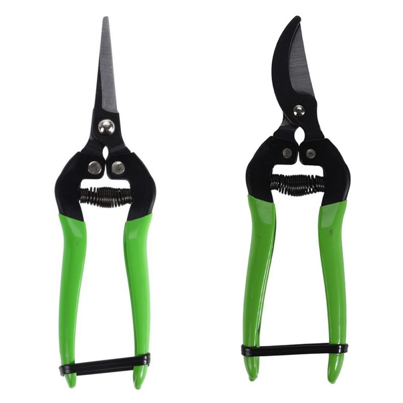 TIJERAS DE PODA CON MANGO VERDE MODELOS SURTIDOS 80 x 175 mm