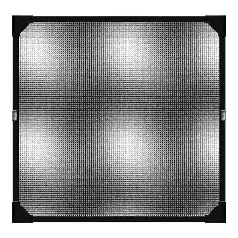 MOSQUITERA CON MARCO MAGNETICO ANTRACITA 100x120cm