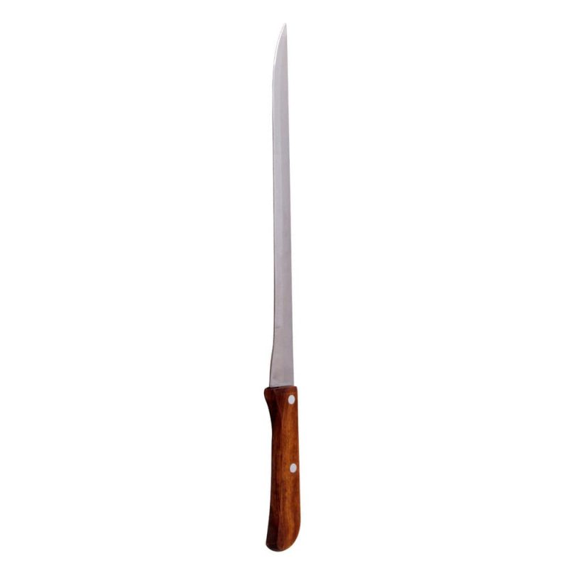 CUCHILLO JAMONERO CON MANGO DE MADERA 36,5 cm