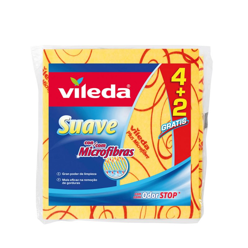 BAYETA AMARILLA SUAVE 4 + 2 30% MICROFIBRA