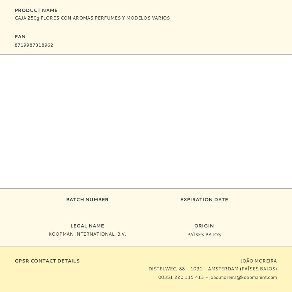 CAJA 250g FLORES CON AROMAS PERFUMES Y MODELOS VARIOS - Imagen 3