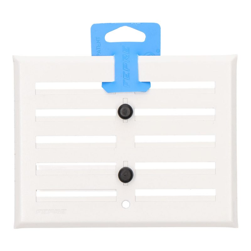 REJILLA REGULABLE. ALUMINIO 0.8 BLANCO 130x170mm