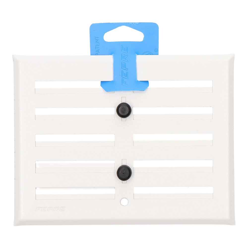 REJILLA REGULABLE. ALUMINIO 0.8 BLANCO 130x170mm