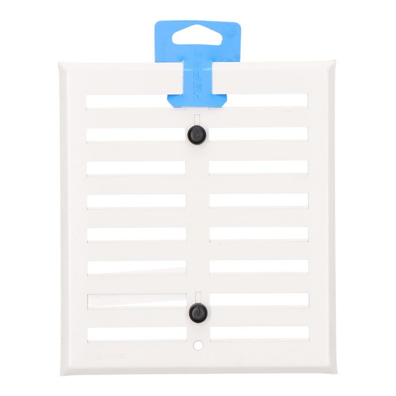 REJILLA REGULABLE. ALUMINIO 0.8 BLANCO 170x190mm