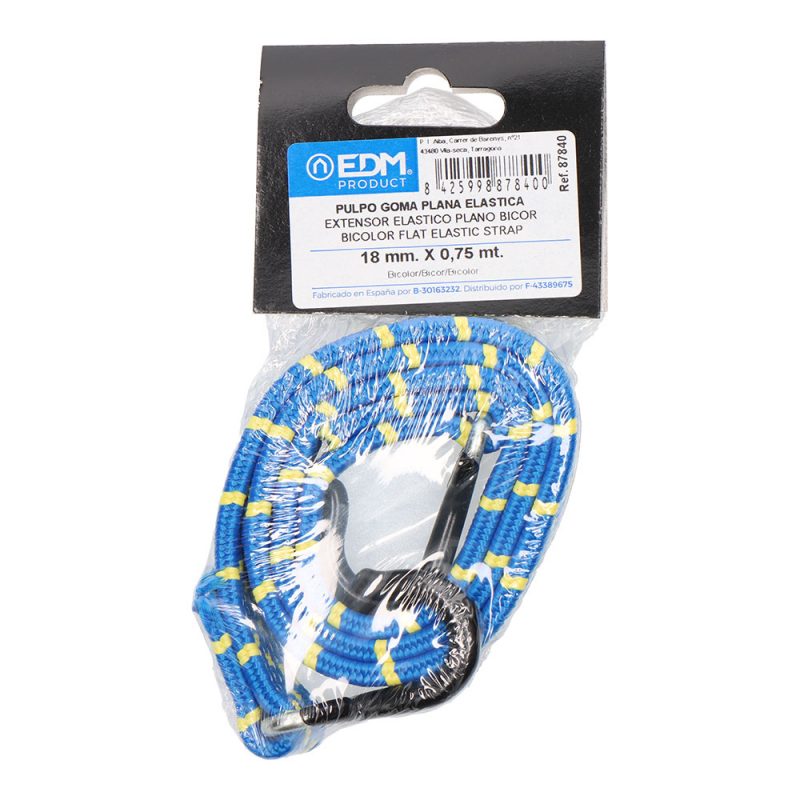 PULPO GOMA PLANO BICOLOR 0,75m COLORES / MODELOS SURTIDOS