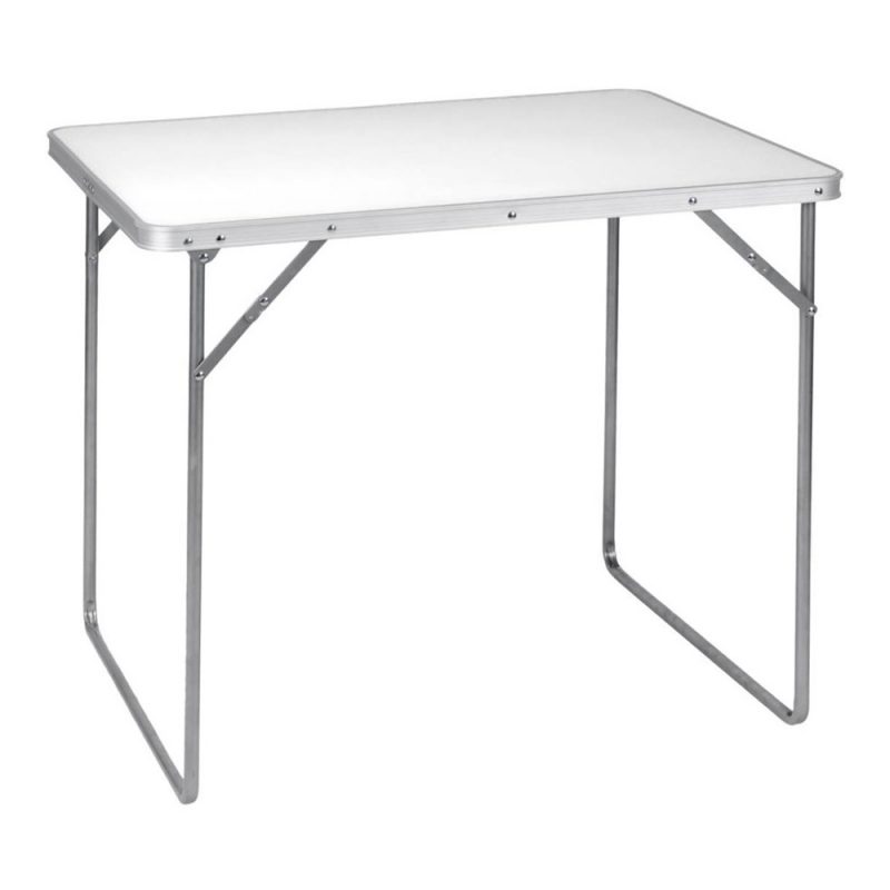 MESA DE CAMPING PLEGABLE DE ALUMINIO 80x60x69cm