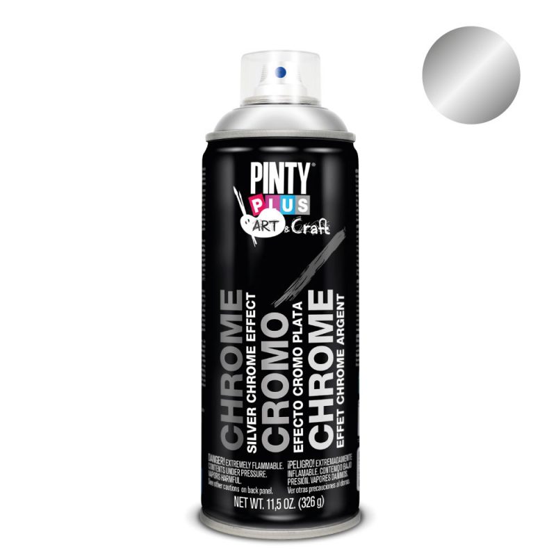 PINTURA EN SPRAY ART & CRAFT 520cc EFECTO CROMO PLATA C150