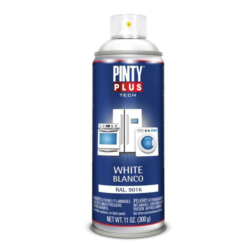 PINTURA EN SPRAY TECH 520 cc ELECTRODOMÉSTICOS RAL 9016 BLANCO