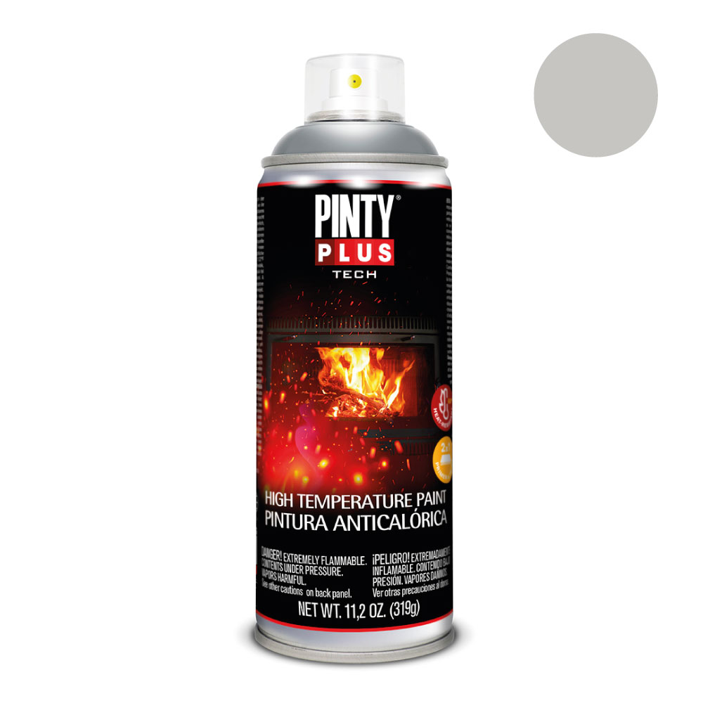 PINTURA EN SPRAY TECH 520 cc ANTICALÓRICA A150 PLATA
