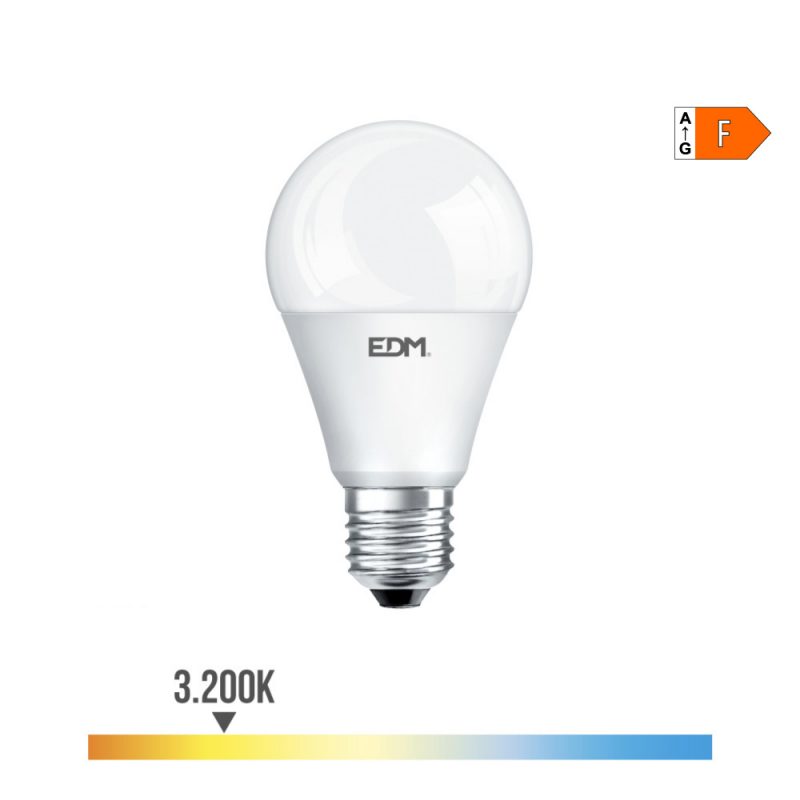 BOMBILLA STANDARD LED E27 20 w 2050 lm 3000 k LUZ CALIDA Ø6,5 x 12,4 cm
