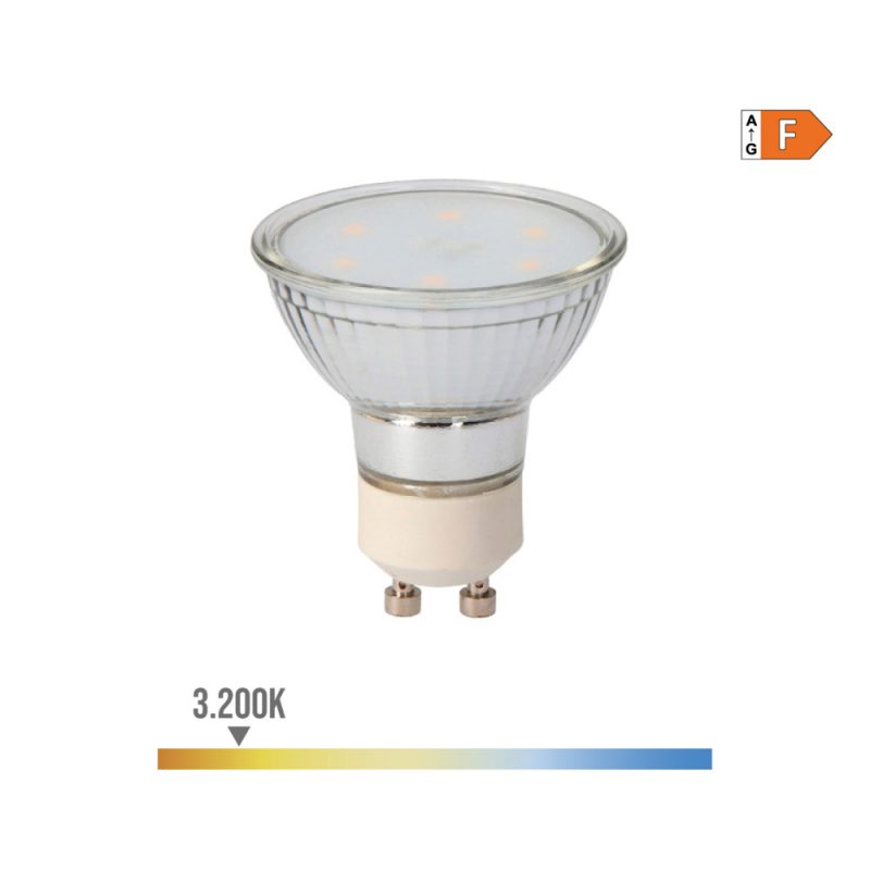 BOMBILLA DICROICA LED GU10 5 w 400 lm 3200 k LUZ CALIDA Ø5 x 5,5 cm