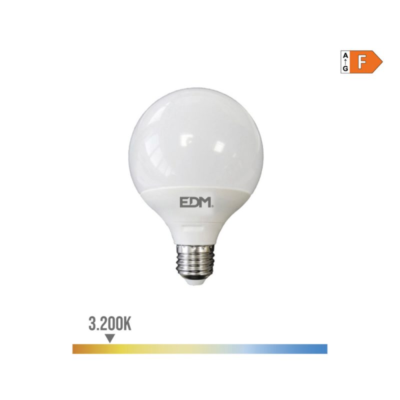BOMBILLA GLOBO LED E27 15 W 1521 lm 3200 K LUZ CALIDA Ø125 x 160 mm