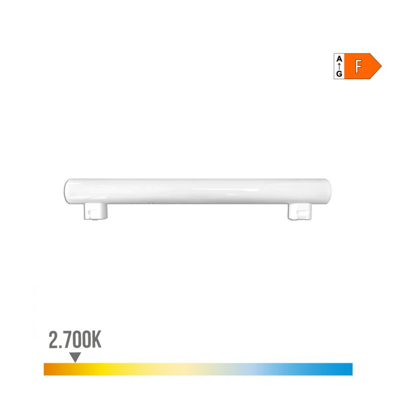 LINESTRA LED 2 CASQUILLOS S14S 7 W 600 lm 2700 K LUZ CALIDA 300 x 30 x 47 mm
